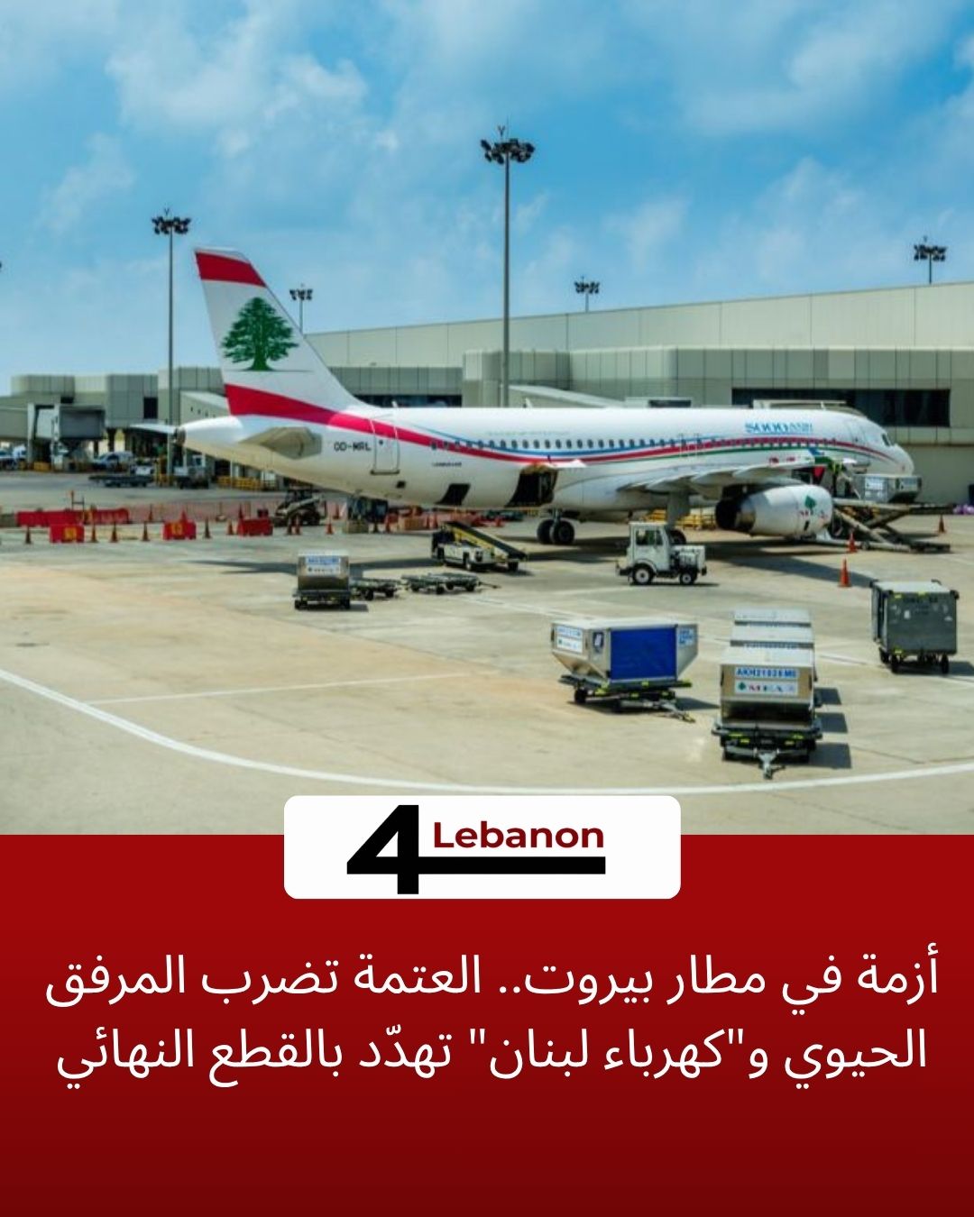 أزمة في مطار بيروت.. العتمة تضرب المرفق الحيوي و"كهرباء لبنان" تهدّد بالقطع النهائي